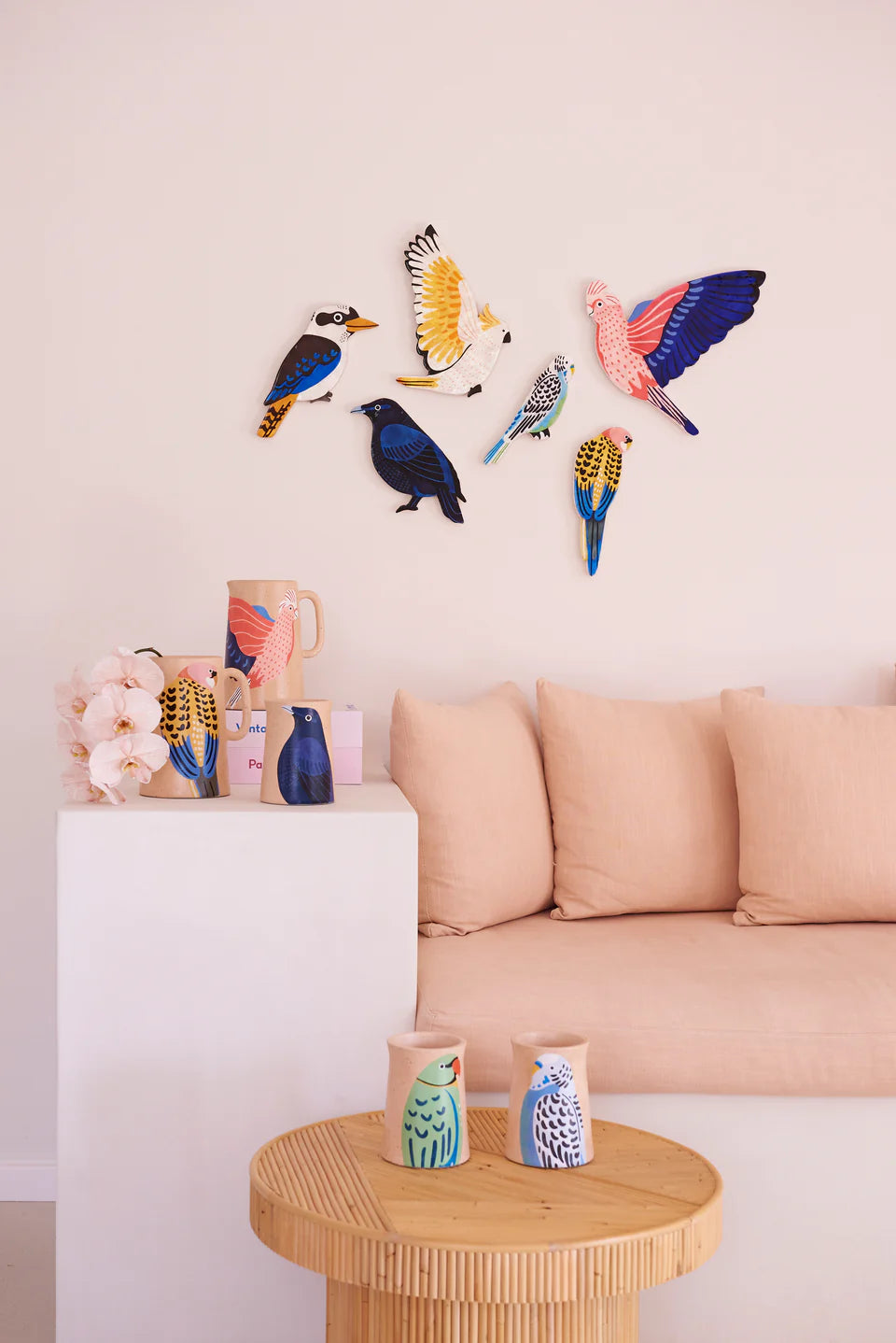 Aerial Budgie Wall Art-Decor-Little Fish Co.