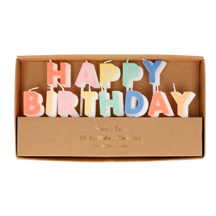 Happy birthday candles set of 13-Fun-Little Fish Co.