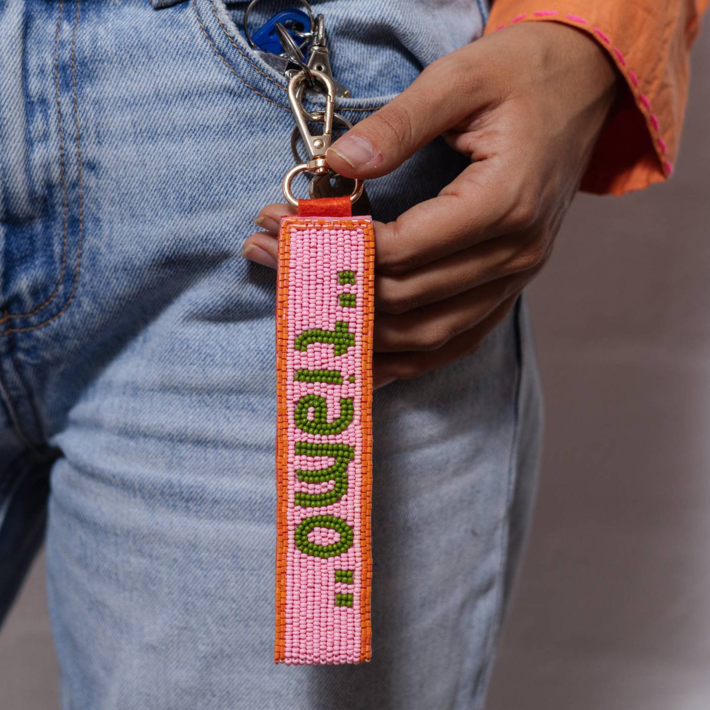Beaded Keychain - tiamo-Fashion-Little Fish Co.