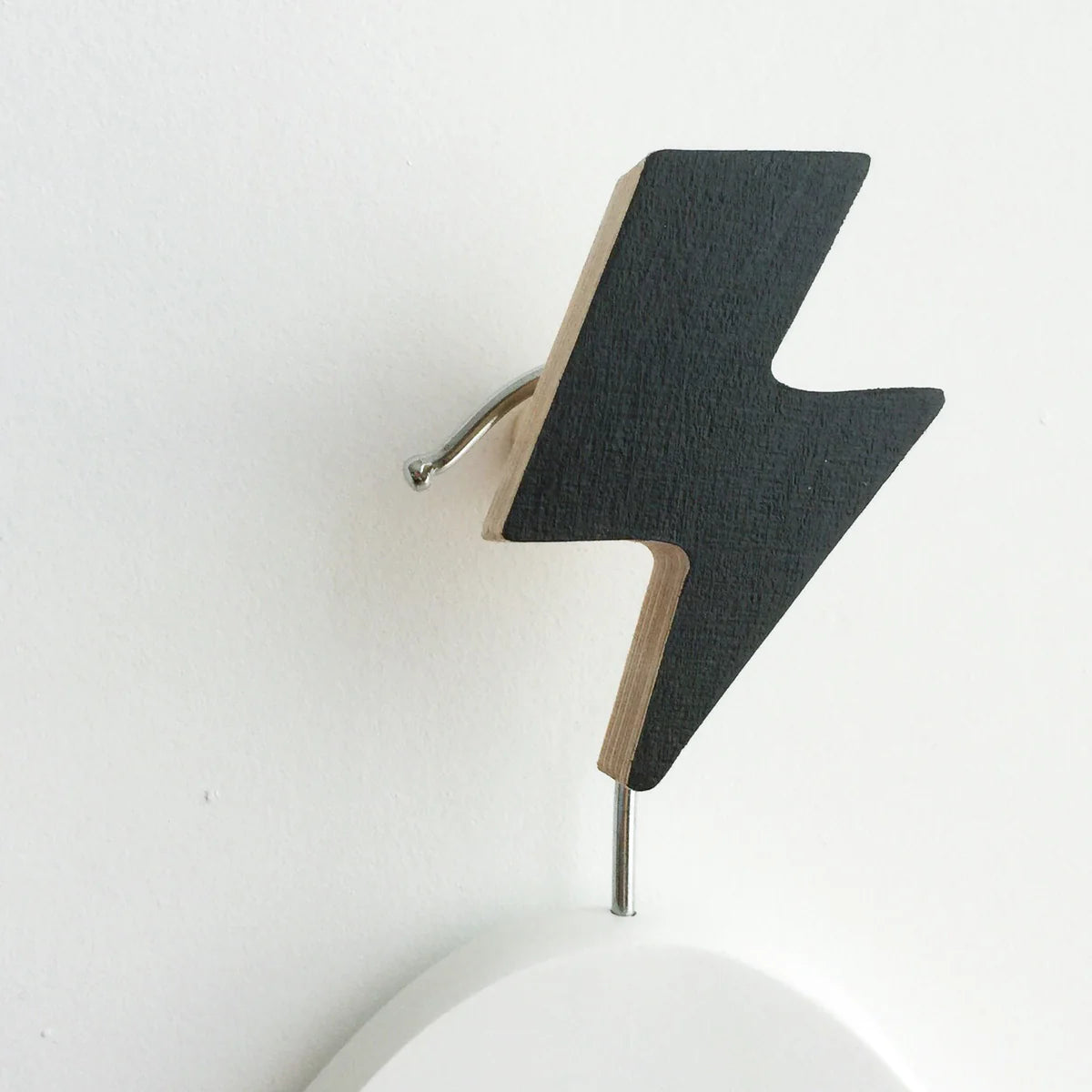 Knobbly Wall Hook - Lightning Bolt