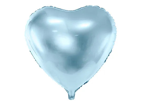 Foil Balloon heart in Light Blue 45cm-Little Fish Co.