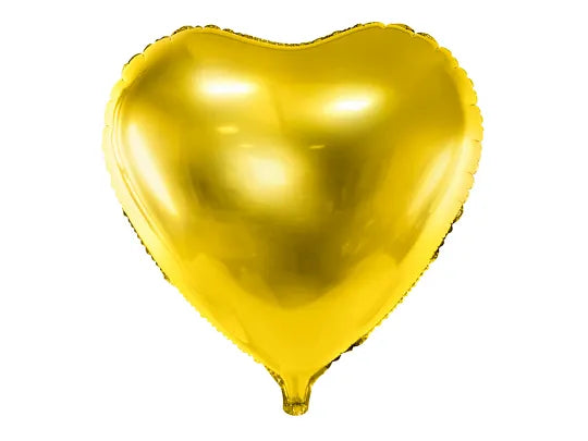 Foil Balloon heart in Gold 45cm-Little Fish Co.