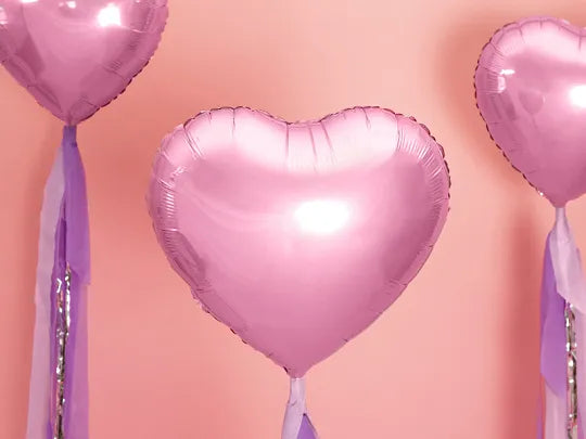 Foil Balloon heart in Light Pink 45cm-Little Fish Co.
