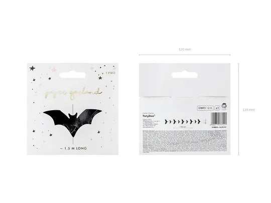 Paper Bat Garland (1.5m)-Little Fish Co.