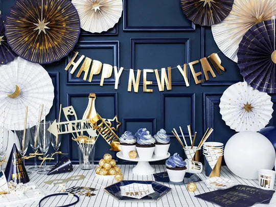 Photo props Let's Celebrate - Gold-Little Fish Co.