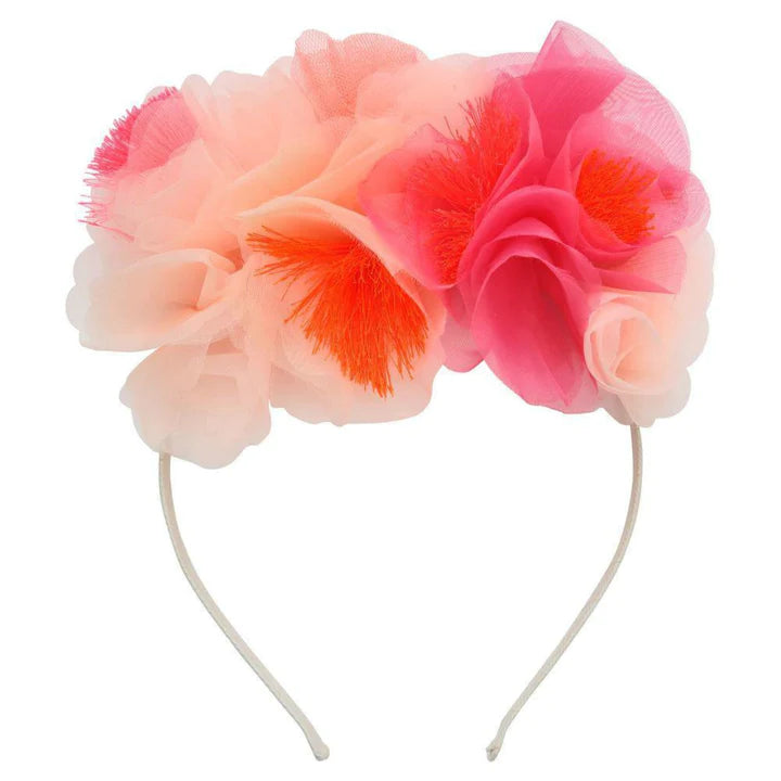 Pink Floral headband ( single item)-Fun-Little Fish Co.