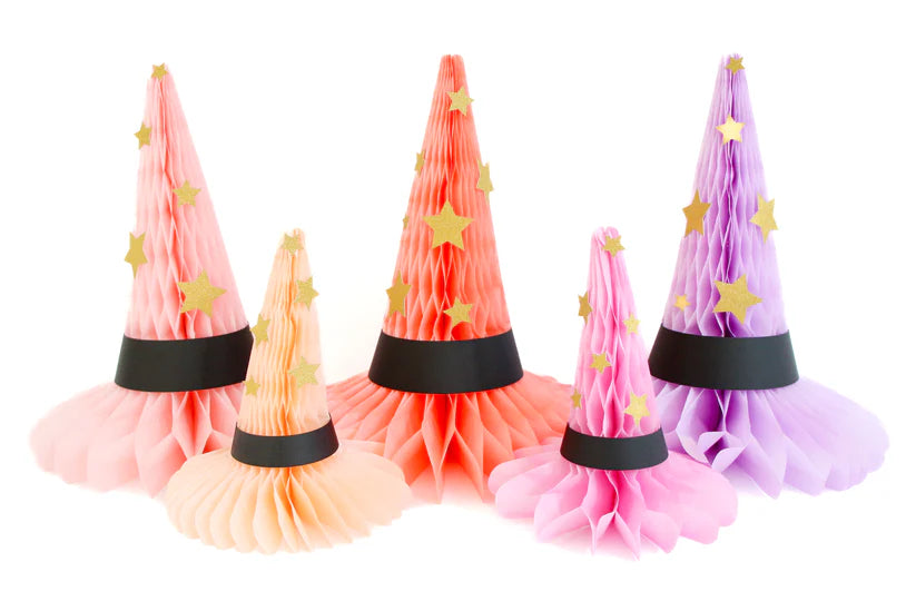 Honeycomb Witches Hats Pastel-Top 30 Halloween-Little Fish Co.