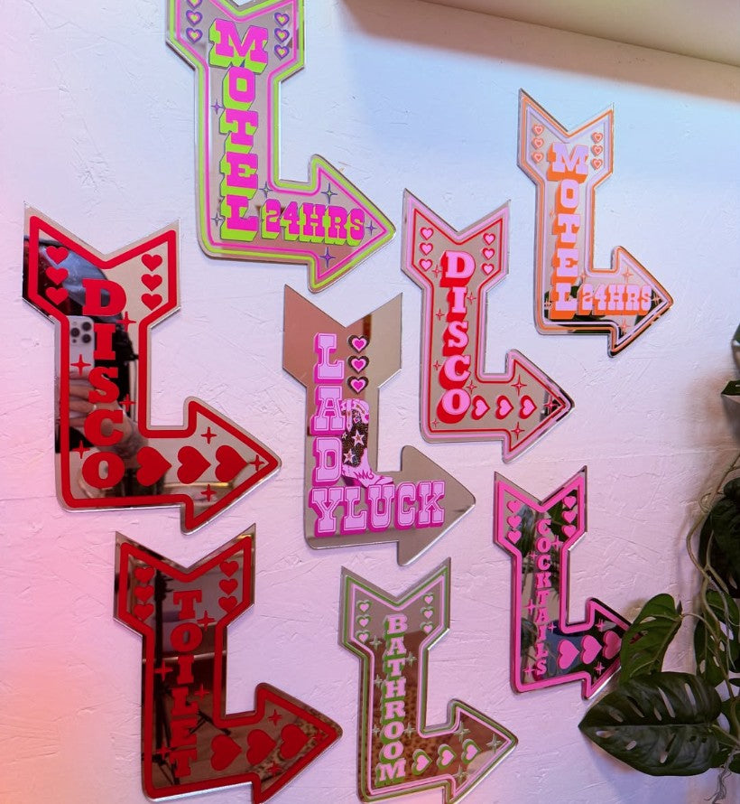 Disco Motel sign Mirror-New Arrivals 2025-Little Fish Co.