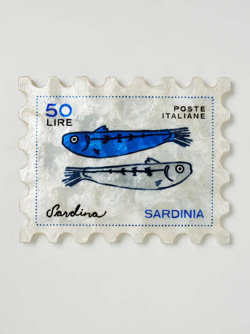 Sardinia Stamp-Decor-Little Fish Co.