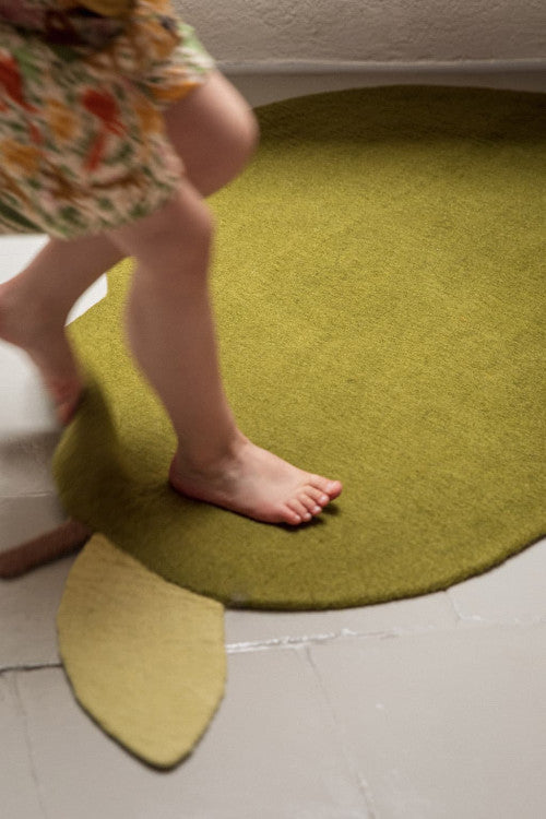 Muskhane woolen felt Pear Rug-Fun-Little Fish Co.