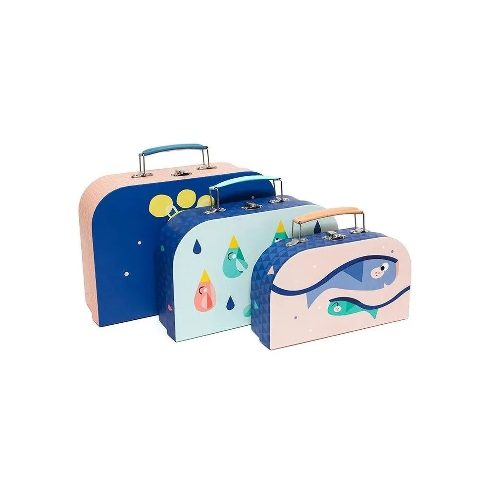 Moon Drops suit case set of 3-Fashion-Little Fish Co.