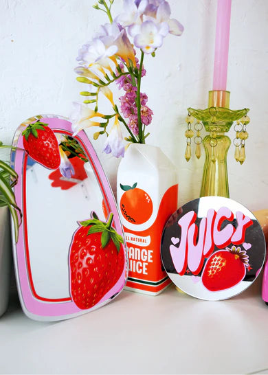 Juicy Strawbs mirror-New Arrivals 2025-Little Fish Co.