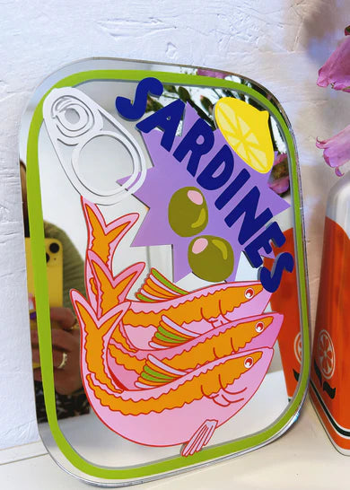 Sardines Tin Mirror-Top 30 Decor-Little Fish Co.