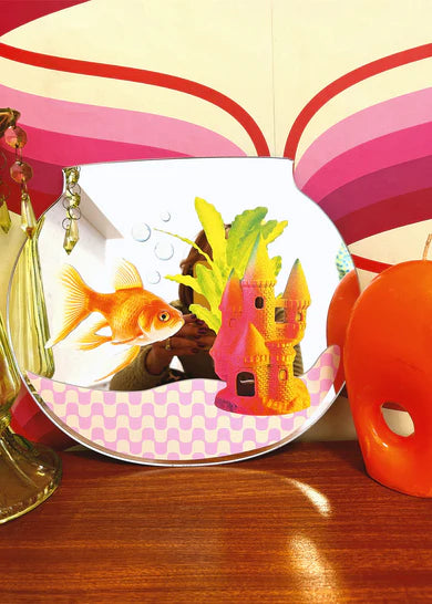 Gold fish bowl mirror-New Arrivals-Little Fish Co.