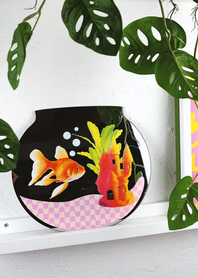 Gold fish bowl mirror-New Arrivals-Little Fish Co.