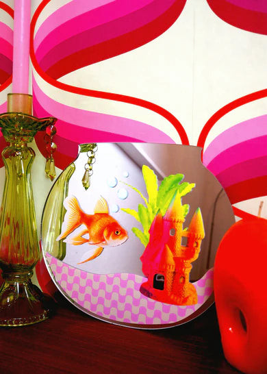Gold fish bowl mirror-New Arrivals-Little Fish Co.
