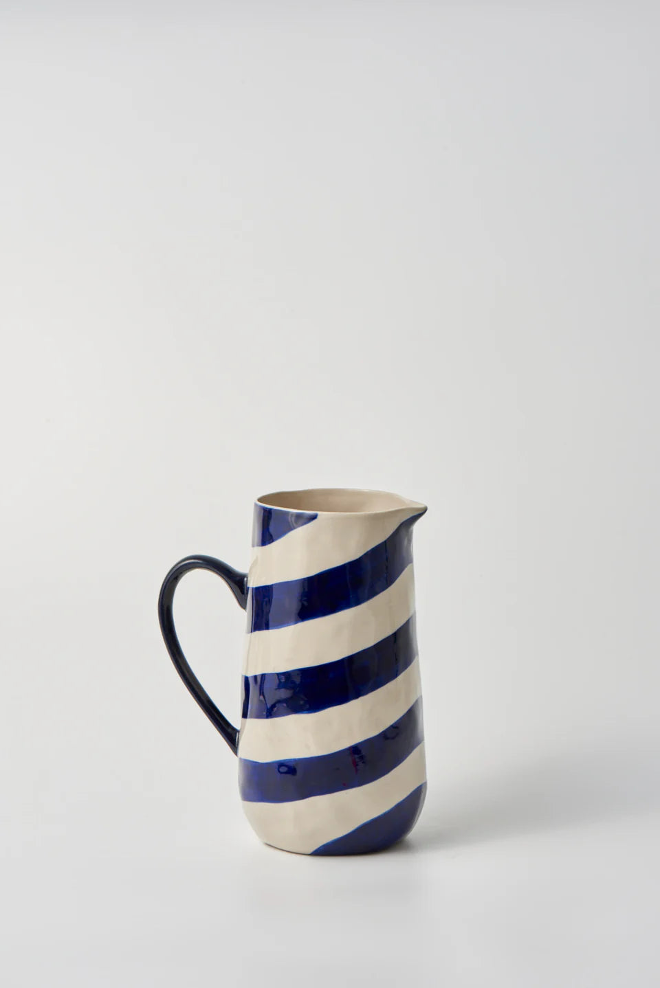 Cabana Stripe Jug Blue-Little Fish Co.