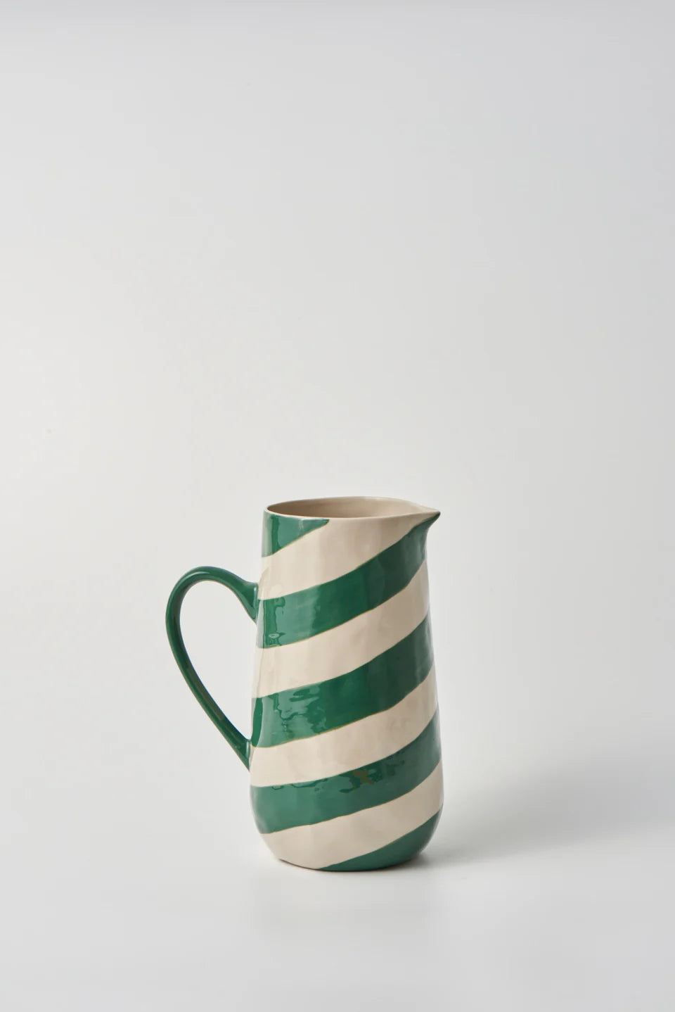 Cabana Stripe Jug Green-Little Fish Co.