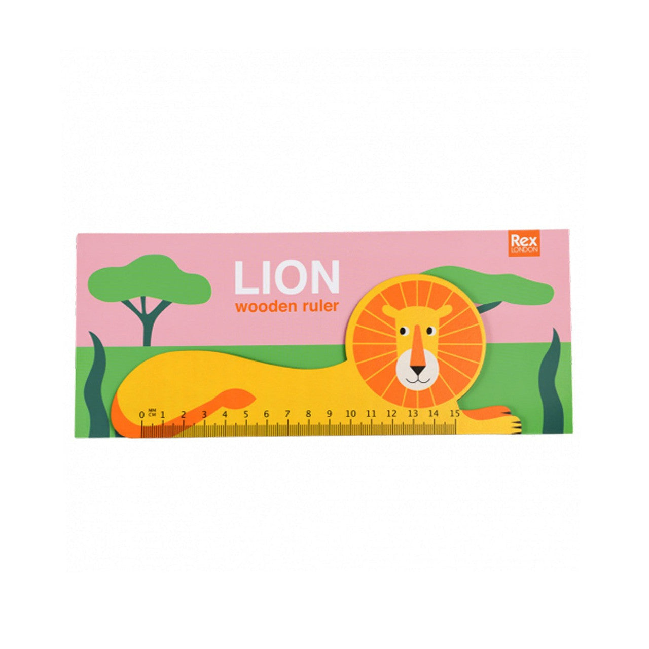 Lion Wooden Ruler-Little Fish Co.