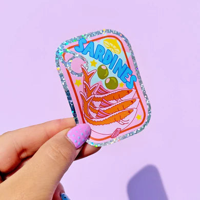 Sardines Tin Holographic sticker-Little Fish Co.
