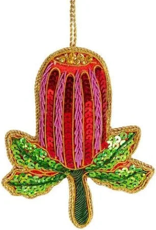Banksia Sequin tree decoration-Little Fish Co.