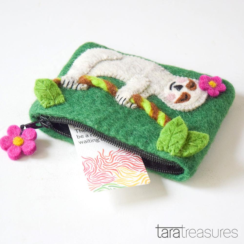 Purse - Happy Sloth-Fun-Little Fish Co.