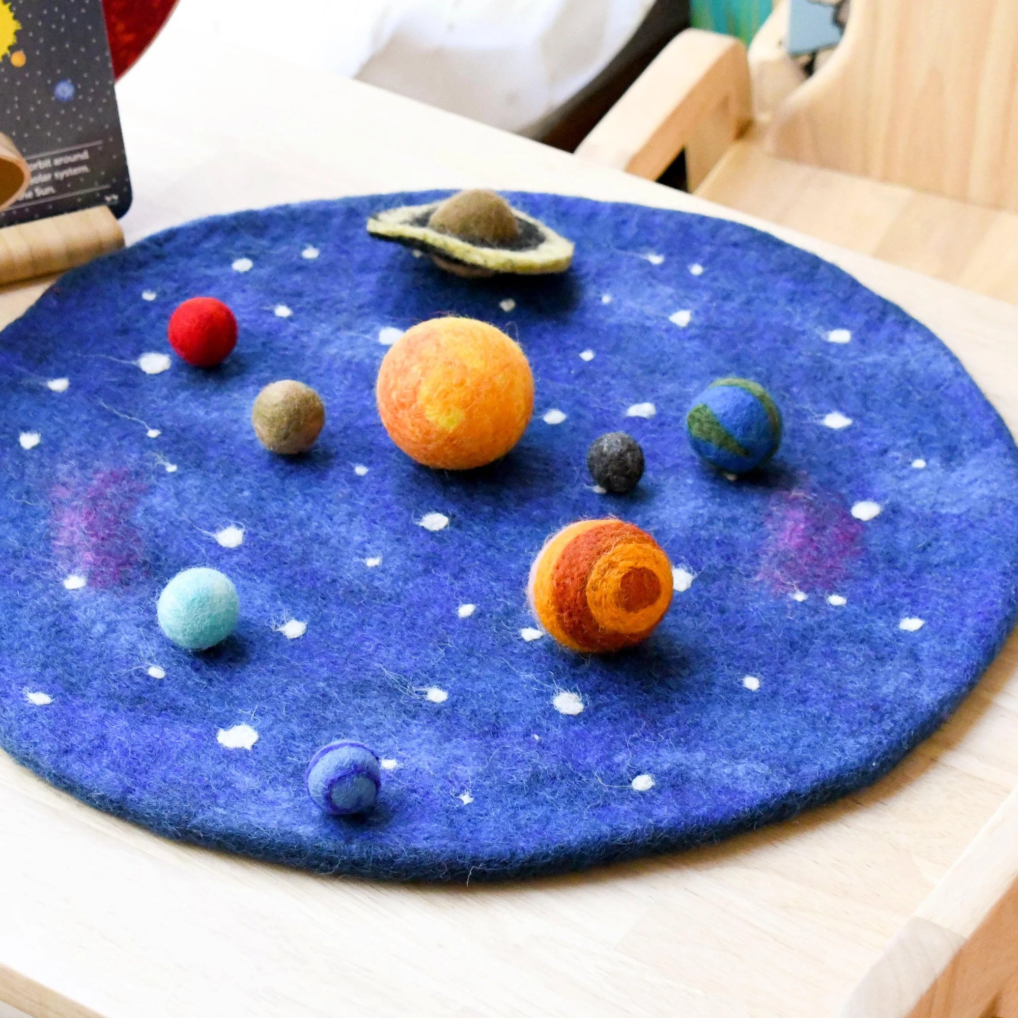 Solar System Play Mat with Felt Planets-Fun-Little Fish Co.