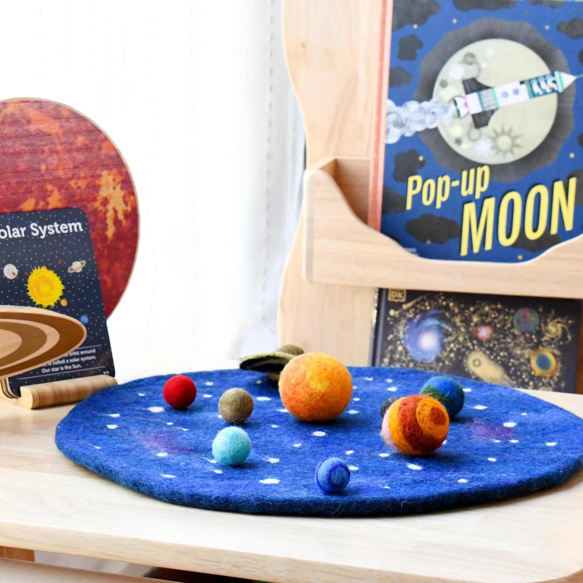 Solar System Play Mat with Felt Planets-Fun-Little Fish Co.