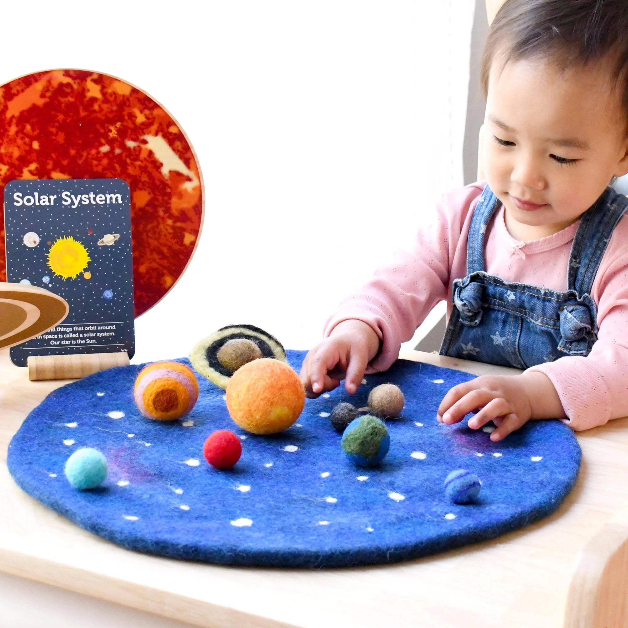 Solar System Play Mat with Felt Planets-Fun-Little Fish Co.