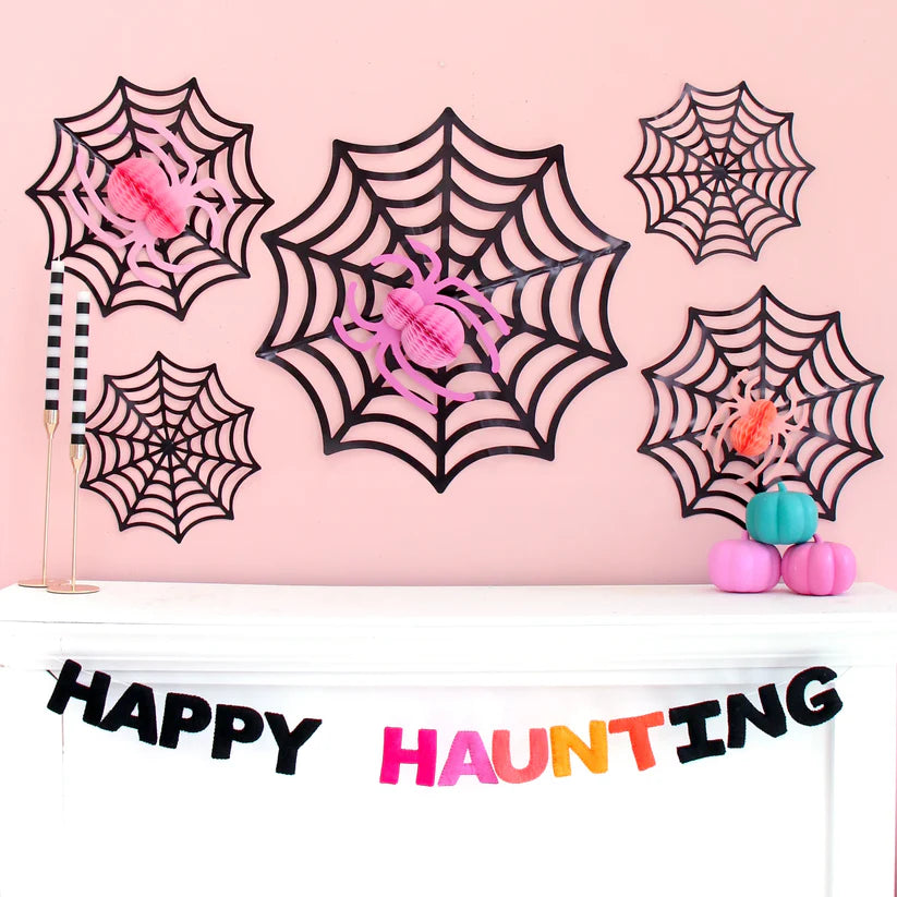 Honeycomb Spiders with Paper webs-Top 30 Halloween-Little Fish Co.