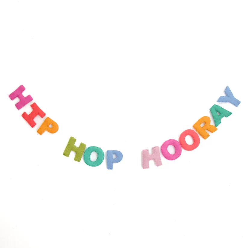 Hip Hop Hooray Felt Garland-Fun-Little Fish Co.