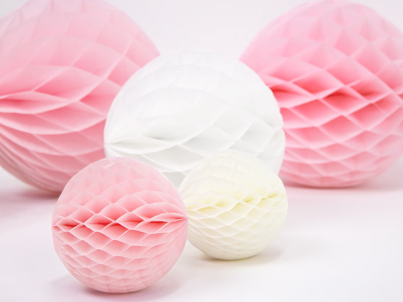 Honeycomb Paper ball light pink (10cm-Little Fish Co.