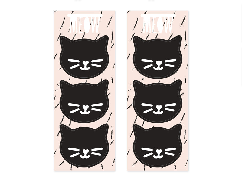 Pink Cat treat bags ( set of 6)-Little Fish Co.