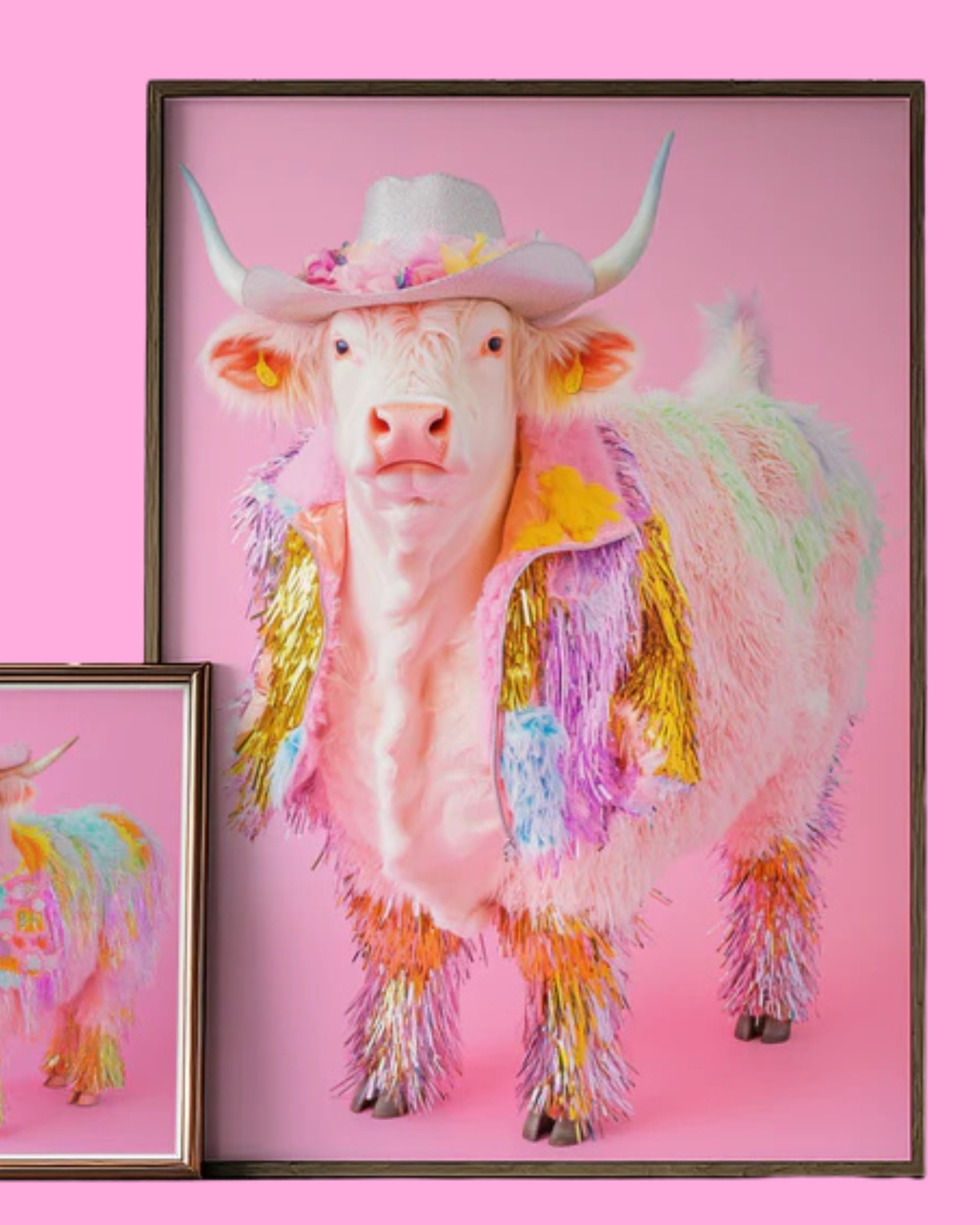 Disco Cow Print-Top 30 Art-Little Fish Co.