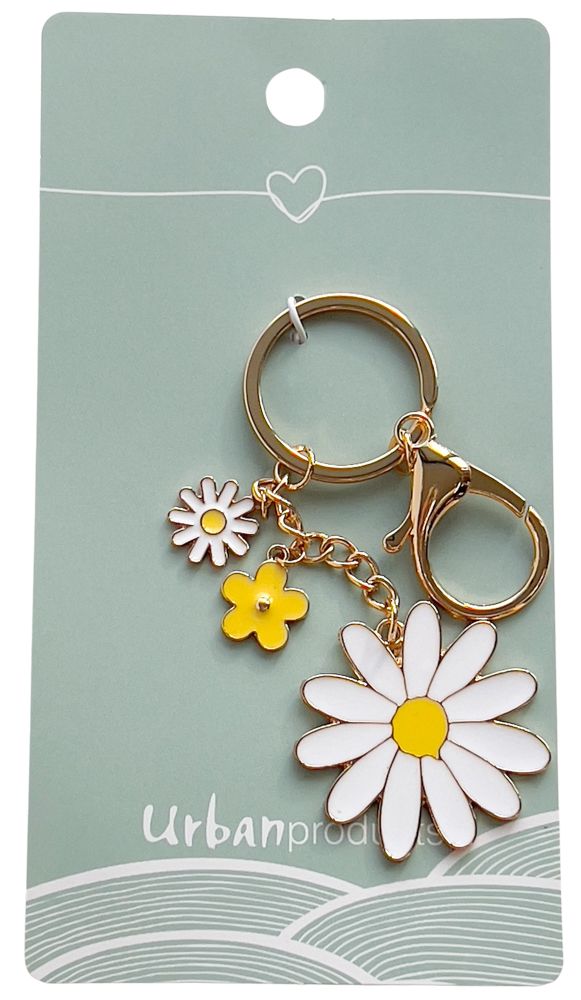 Daisy Flower Keyring - Various-Top 30 Fashion-Little Fish Co.
