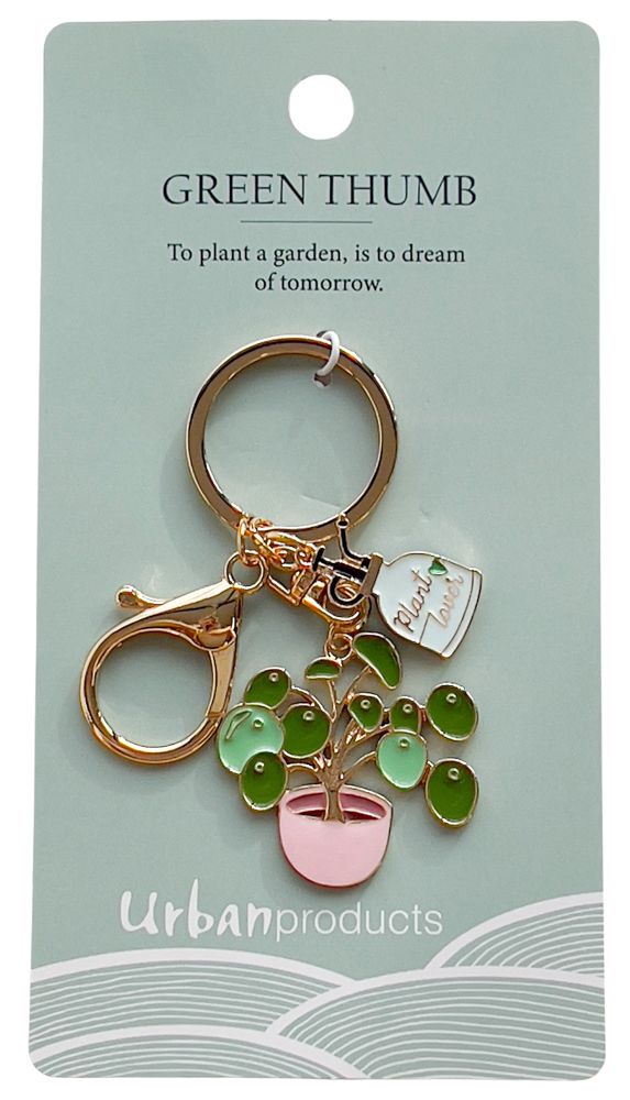 Green Thumb Keyring Green & Pink-Top 30 Fashion-Little Fish Co.