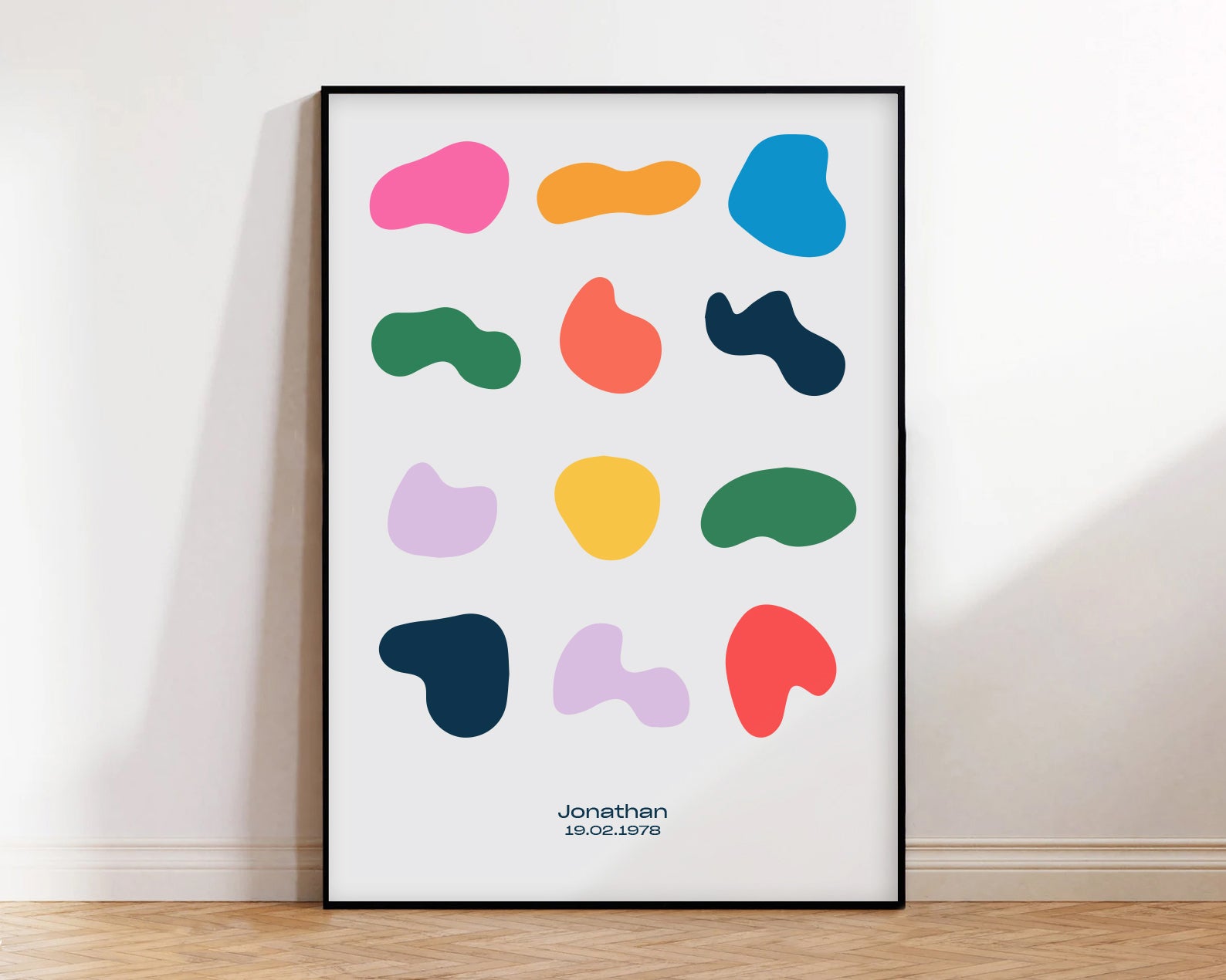 Abstract blobs - Personalized print White-Art-Little Fish Co.