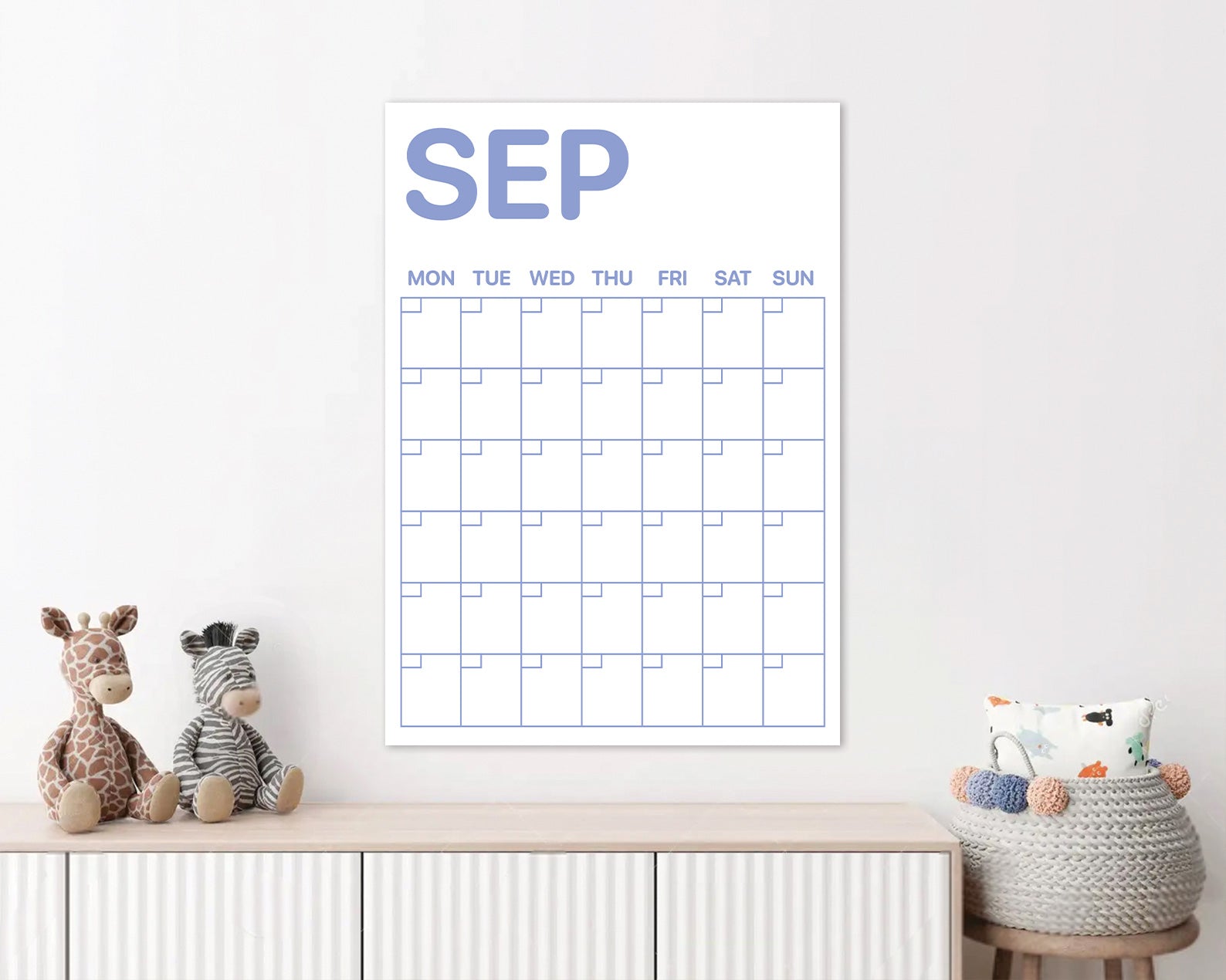 Wall Calendar - White - A3-New arrivals-Little Fish Co.