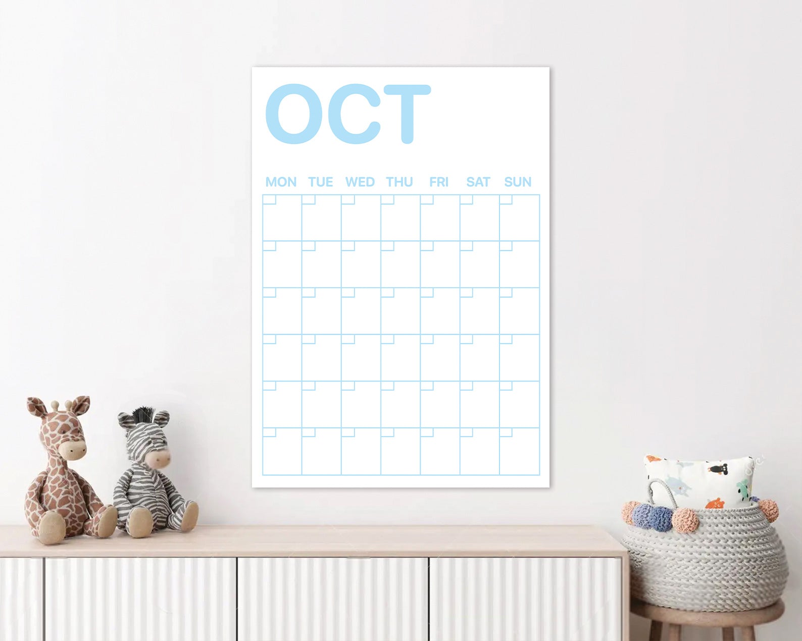 Wall Calendar - White - A3-New arrivals-Little Fish Co.