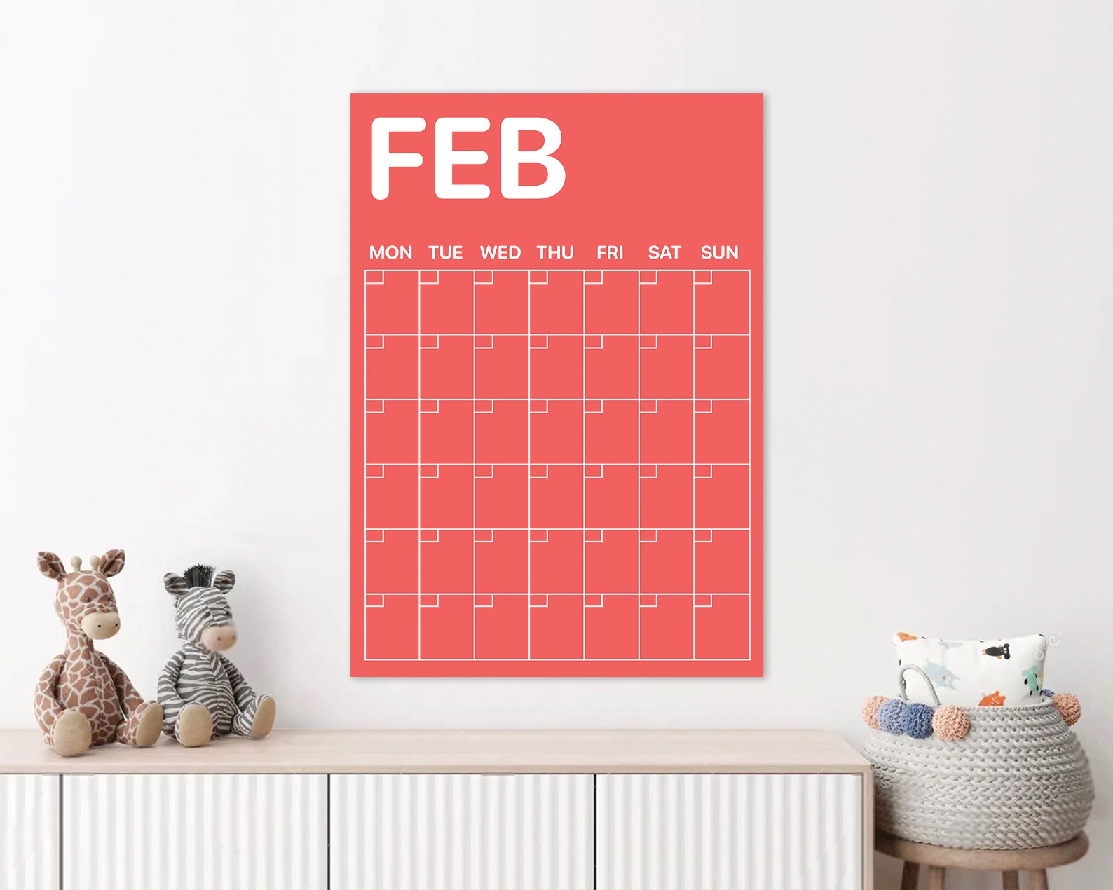 Wall Calendar - Colour - A3-Top 30 Decor-Little Fish Co.