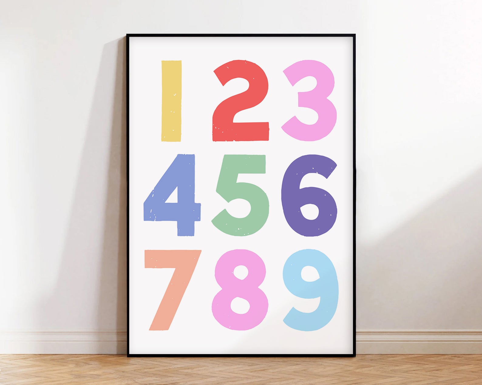 123 art print -with boarder-New arrivals-Little Fish Co.