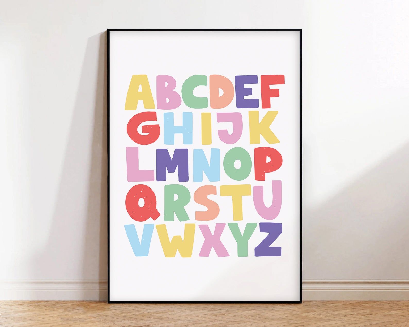 ABC art print - with boarder-New arrivals-Little Fish Co.