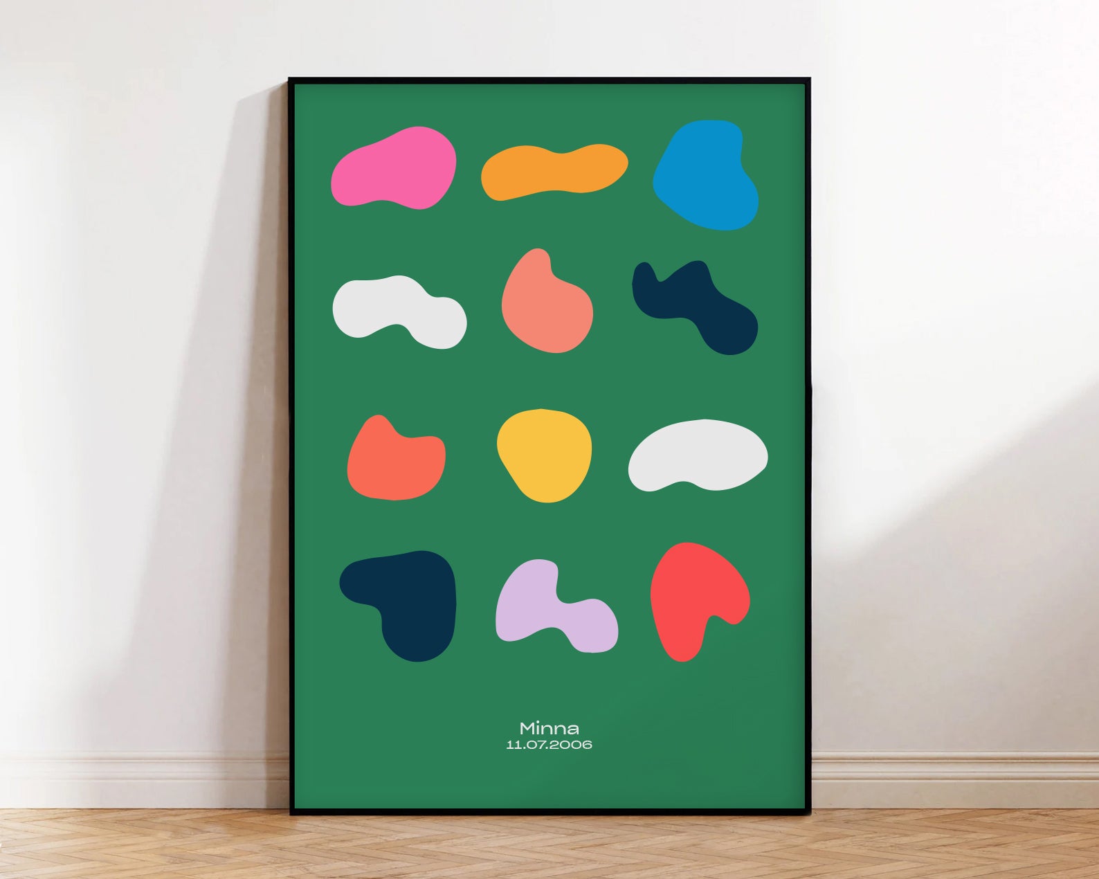 Abstract blobs - Personalized print Green-Art-Little Fish Co.