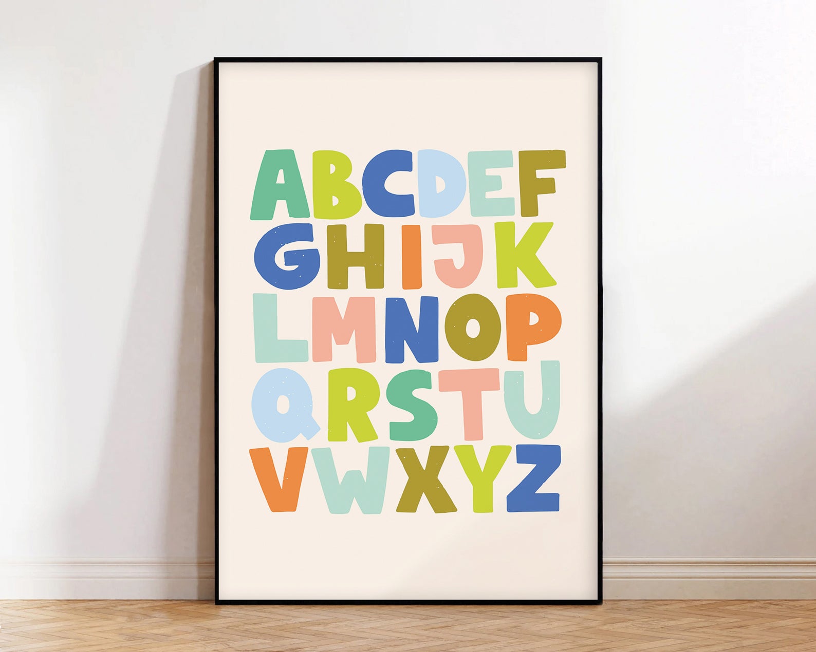 ABC art print - with boarder-New arrivals-Little Fish Co.