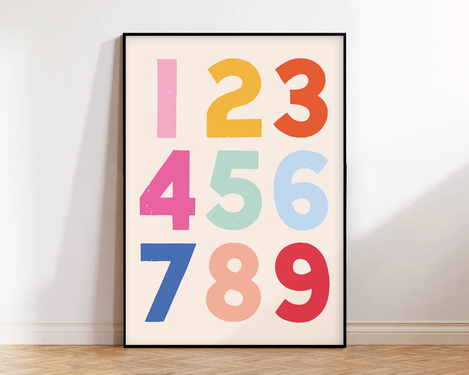 123 art print -with boarder-New arrivals-Little Fish Co.