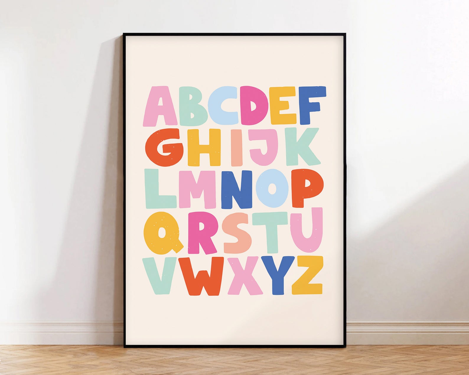 ABC art print - with boarder-New arrivals-Little Fish Co.