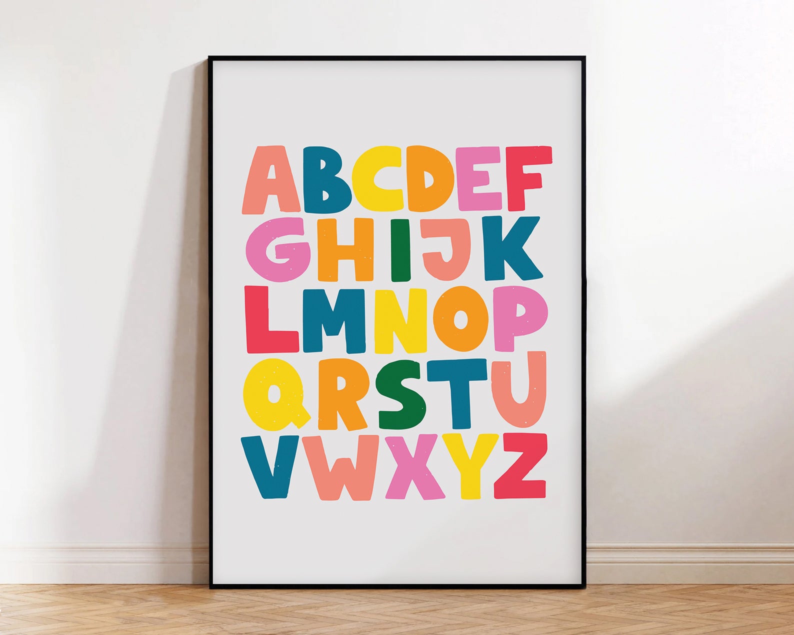 ABC art print - with boarder-New arrivals-Little Fish Co.