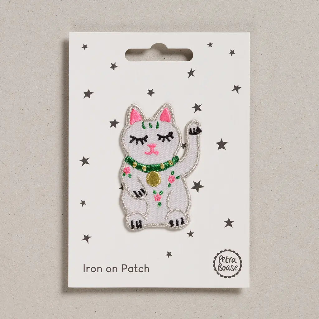 Iron on patch - Lucky Cat-Fun-Little Fish Co.