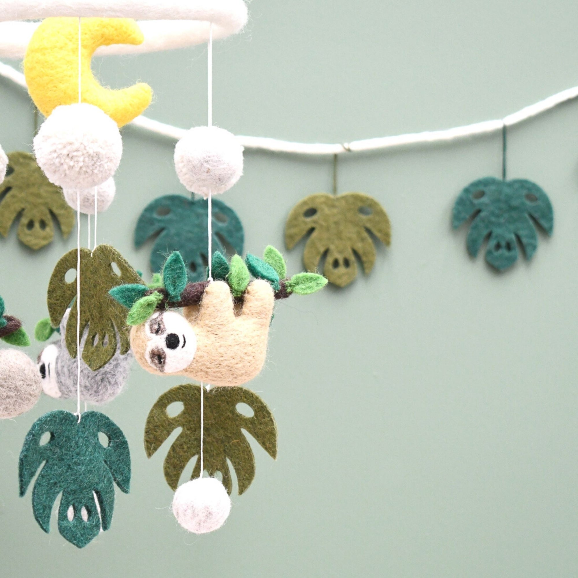 Hanging Sloth Nursery Mobile-Fun-Little Fish Co.