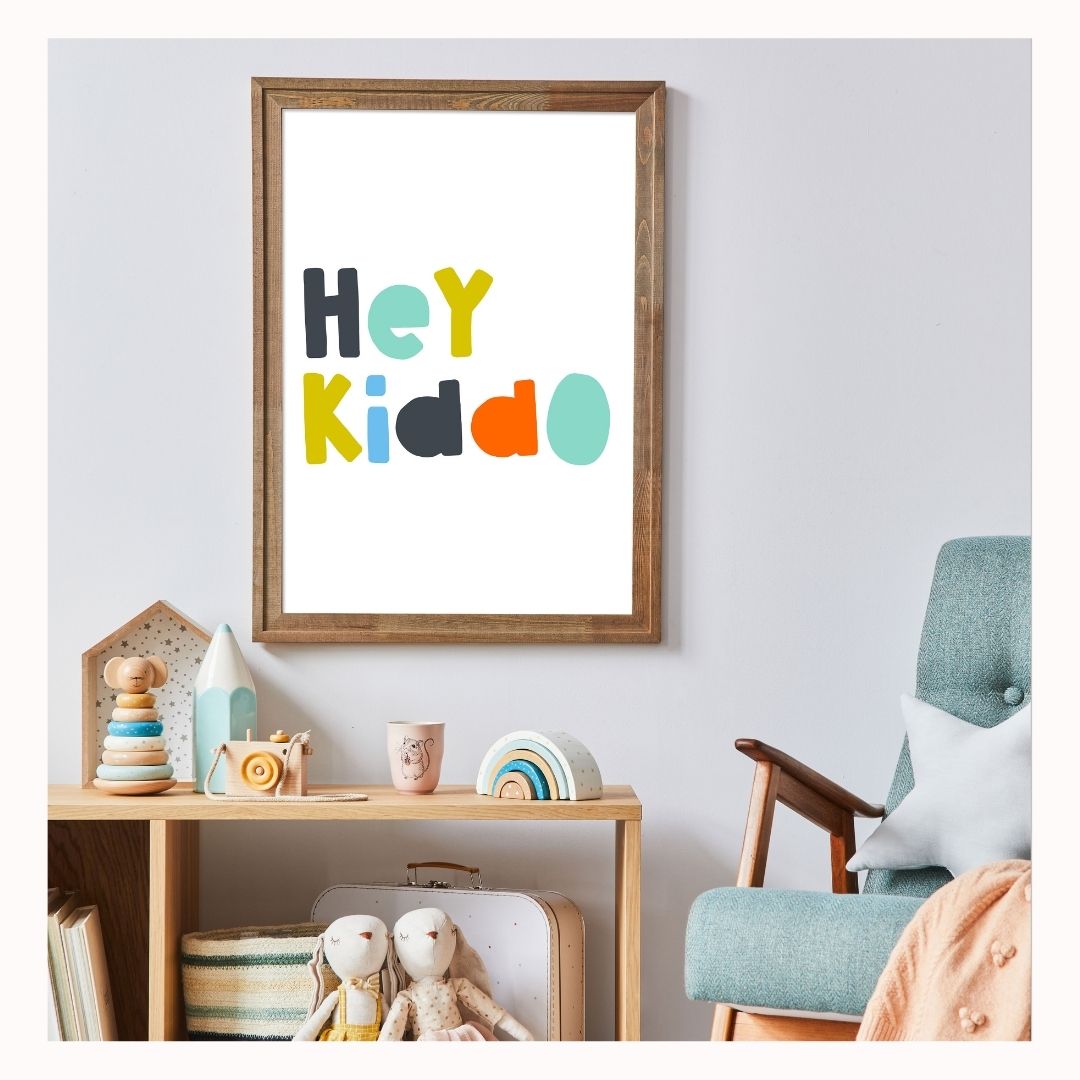 Hey Kiddo Print in Lemonade-Art-Little Fish Co.